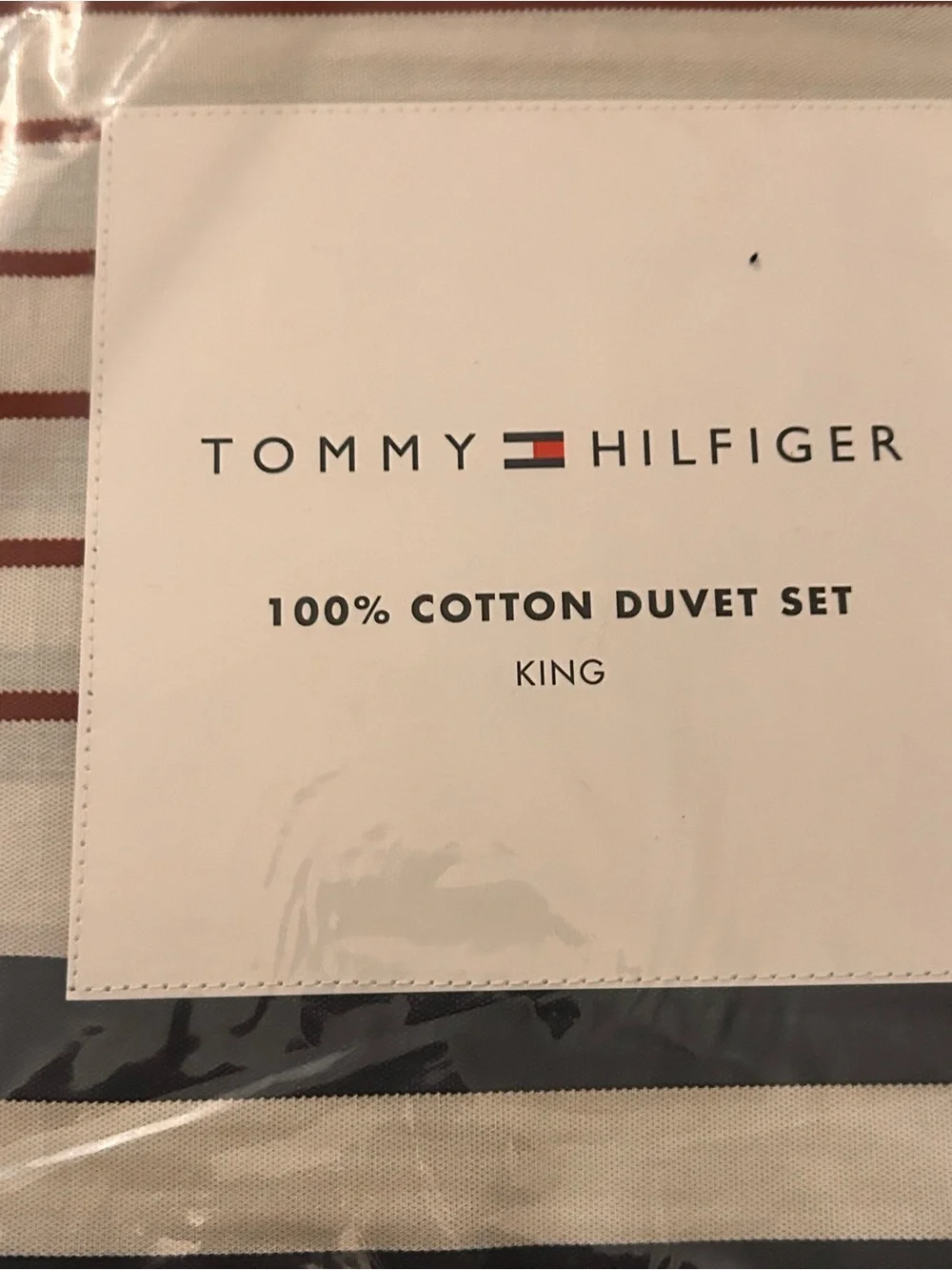 Tommy Hilfiger duvet cover set king size new
